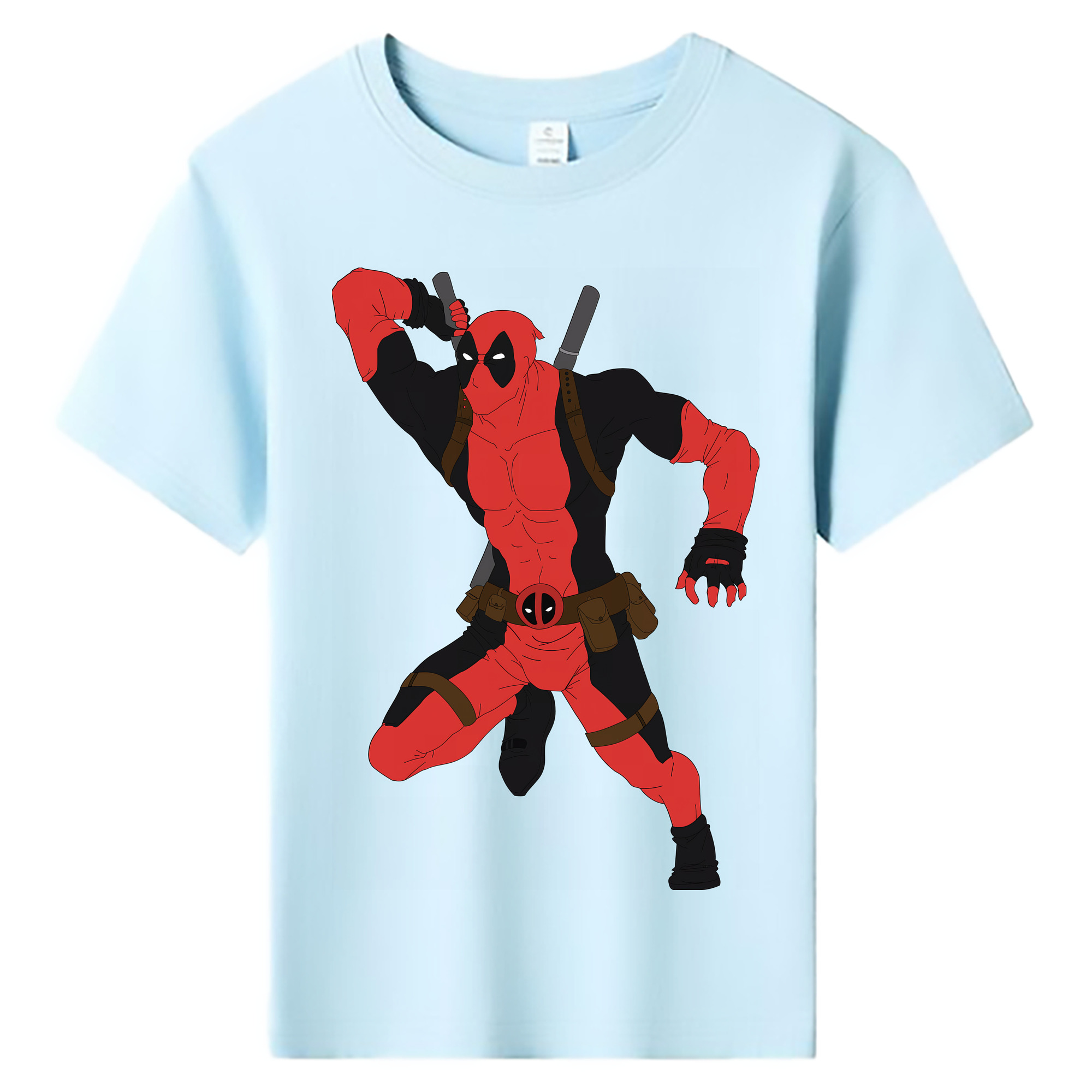 （画像用） Deadpool デッドプール 綿100％キッズTシャツ（フロントプリント）